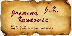 Jasmina Kundović vizit kartica